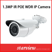 1.3MP WDR Poe IP IR impermeable Bullet cámara de seguridad CCTV